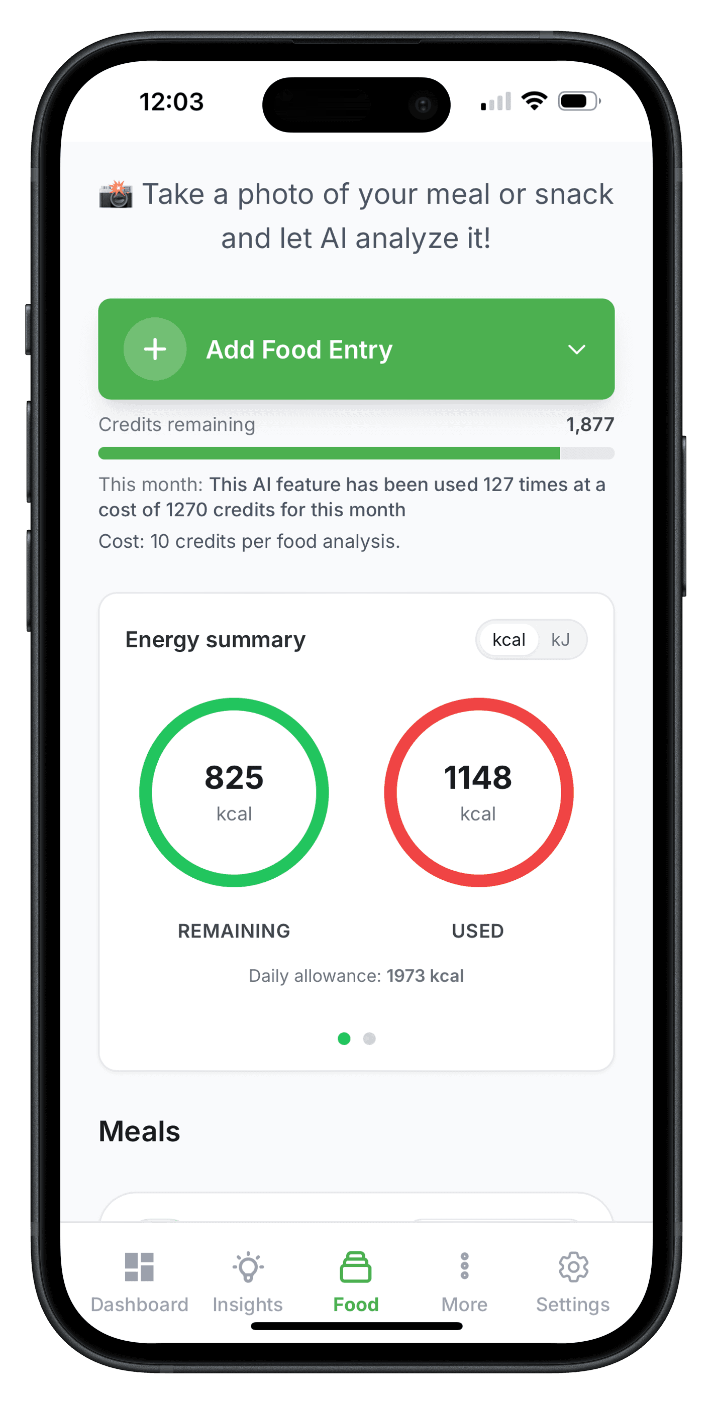 Energy summary rings and trends
